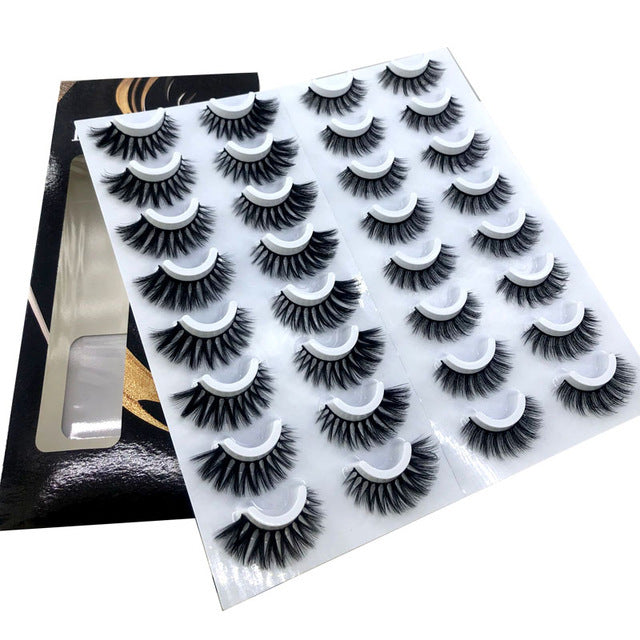 NEW 20 Pairs 8-25mm Fake Eyelashes 100 Mink Eyelashes Mink NEW 20 Pairs 8-25mm Fake Eyelashes 100 Mink Eyelashes Mink